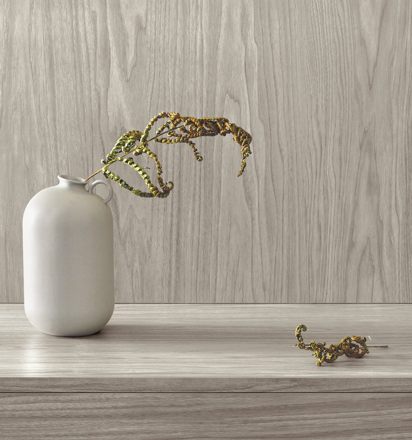 Light grey wood finishes for custom wardrobes and home spaces by California Closets